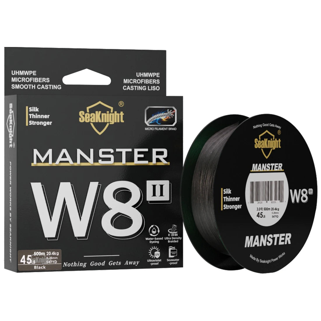 MANSTER W8 II 150M 300M 500M 8 Strands Casting Braid Fishing Line 15LB-100LB Smooth Multifilament PE Lines