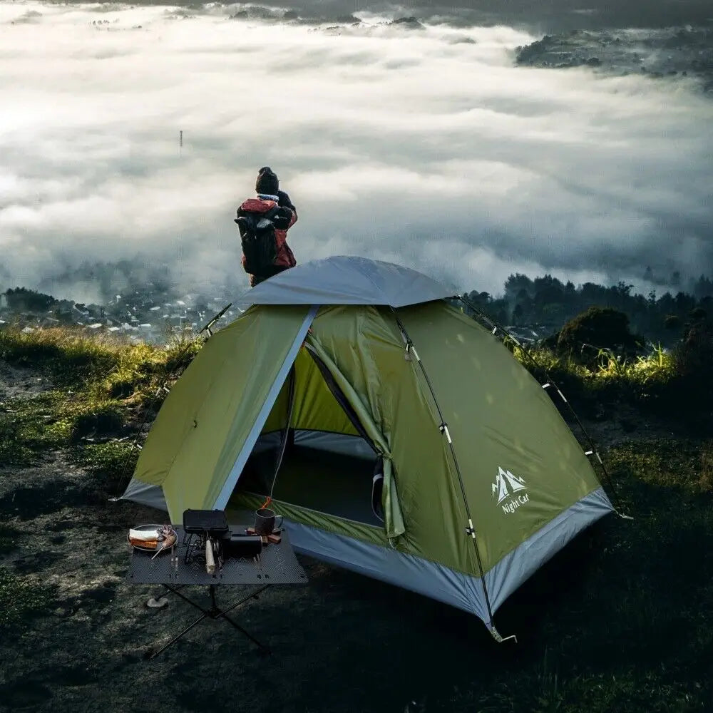 Upgraded Backpacking Tents 1- 2 Persons Easy Clip Setup Camping Tent Adults Heavy Rainproof Compact Lightweight