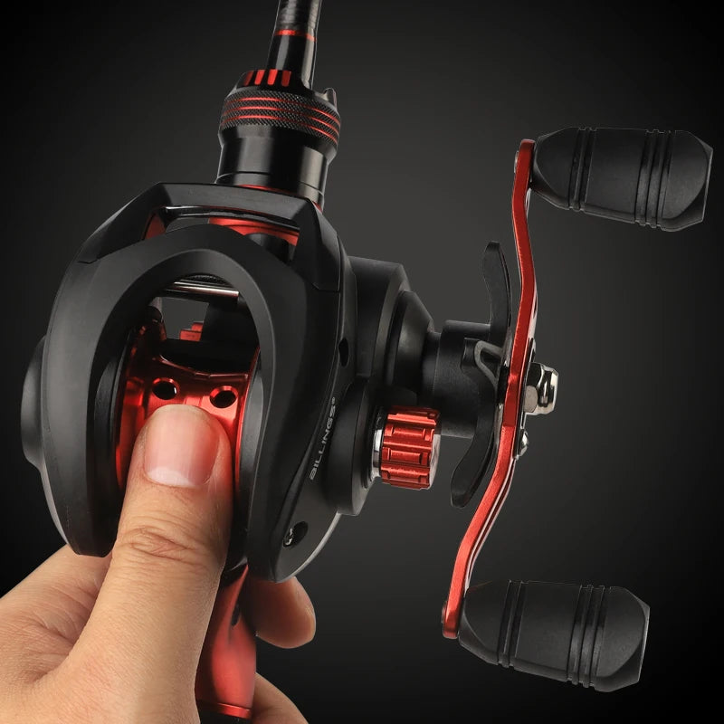 Reel 8KG Max Drag Baitcaster Fishing Reels 7.2:1 Gear Ratio Magnetic Brake System Casting Reel for Freshwater Saltwater Bass Trout Carp Fishing