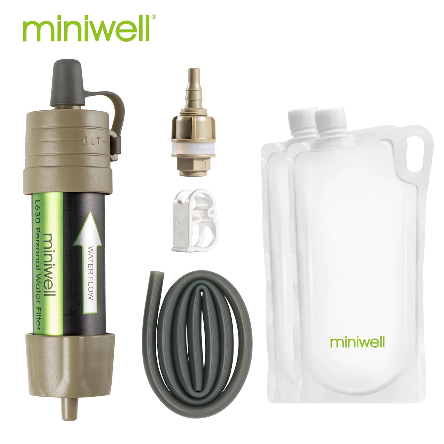 Outdoor Gravity Water Filter System for Hiking, Camping, Survival and Travel