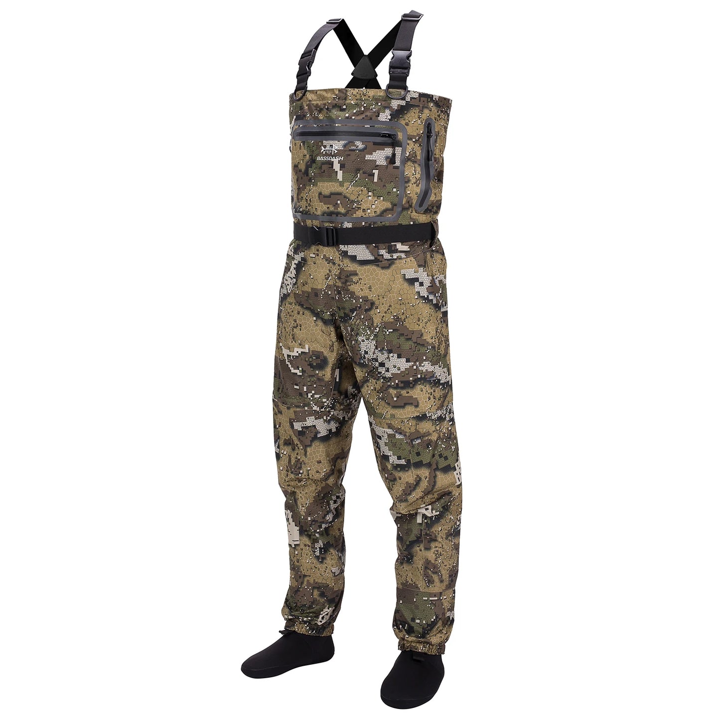 Fishing Hunting Waders for Men Veil Camo Chest Stocking Foot Breathable and Ultra Lightweight