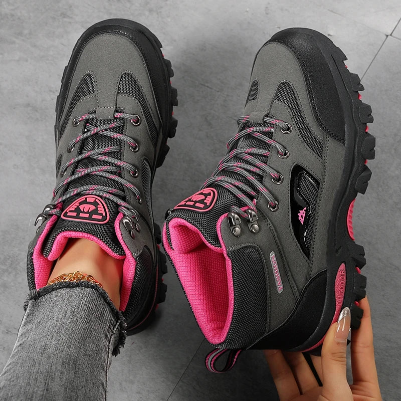 Women Boots Waterproof Outdoor Hiking Boots Women's Safety Work Shoes Walking Sneakers Non Slip Ankle Boots