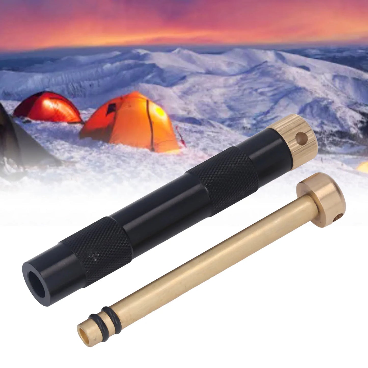 ZK30 Fire Piston Outdoor Emergency Fire Piston Compressed Ignition Fire Starting Tool for Hiking Exploring