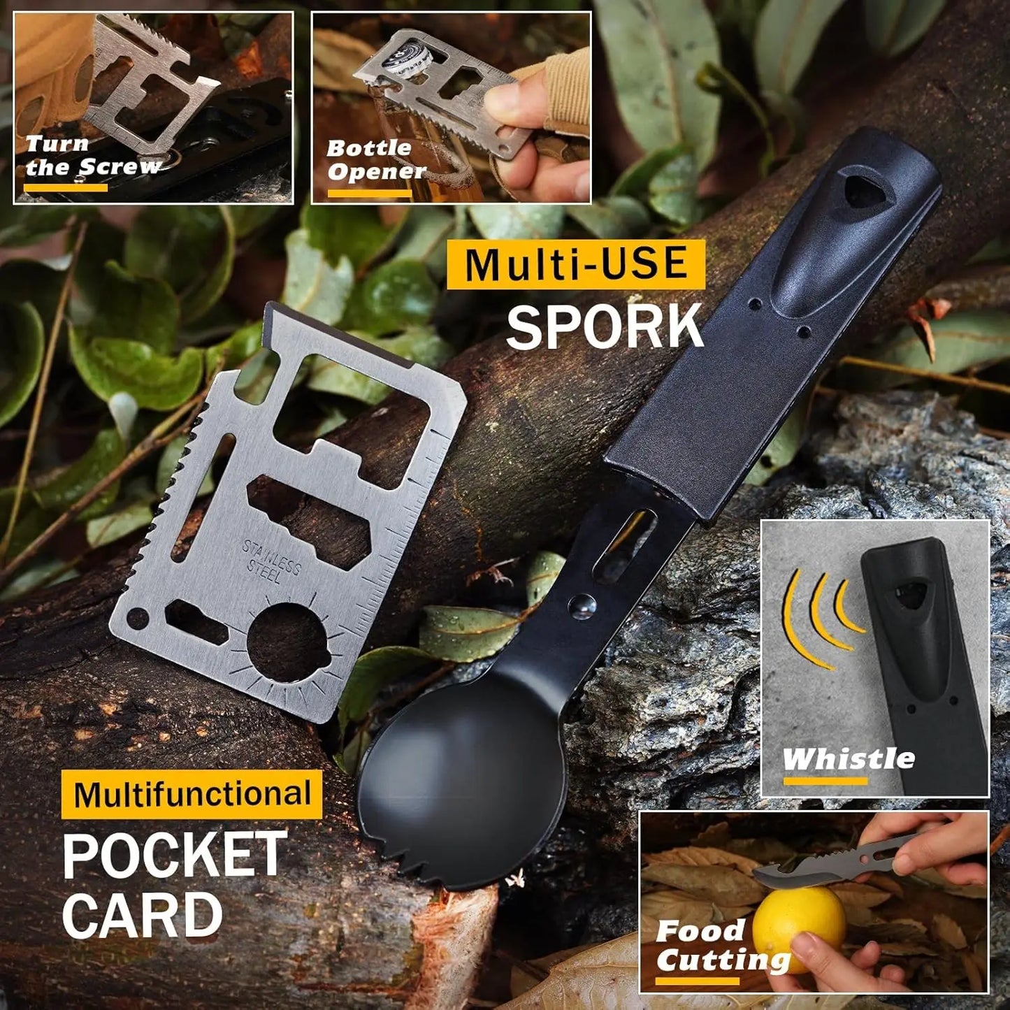 Outdoor Adventure Survival Kit SOS Emergency First Aid Kit Camping Equipments  Self-defense EDC Box
