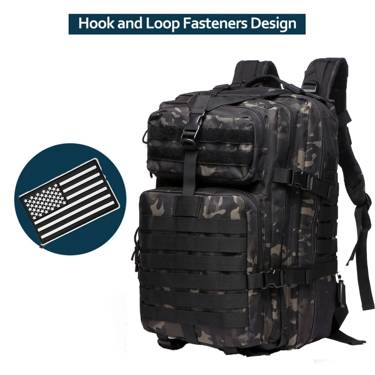 /50L Sturdy Nylon Waterproof Tactical Sports Trekking Fishing Hunting Camping Hiking Bag Backpack Outdoor Rucksacks