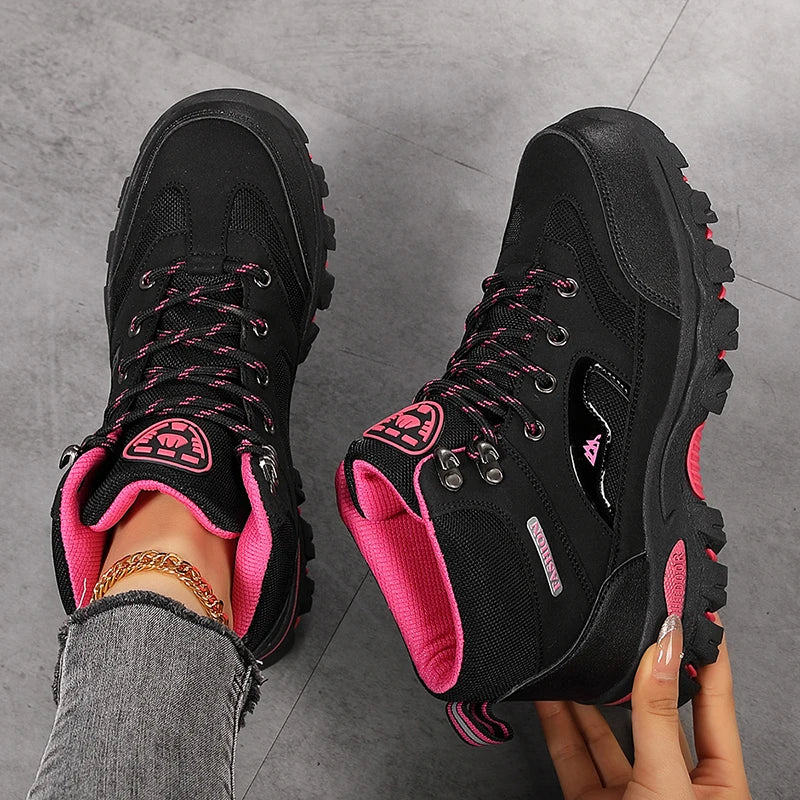 Women Boots Waterproof Outdoor Hiking Boots Women's Safety Work Shoes Walking Sneakers Non Slip Ankle Boots