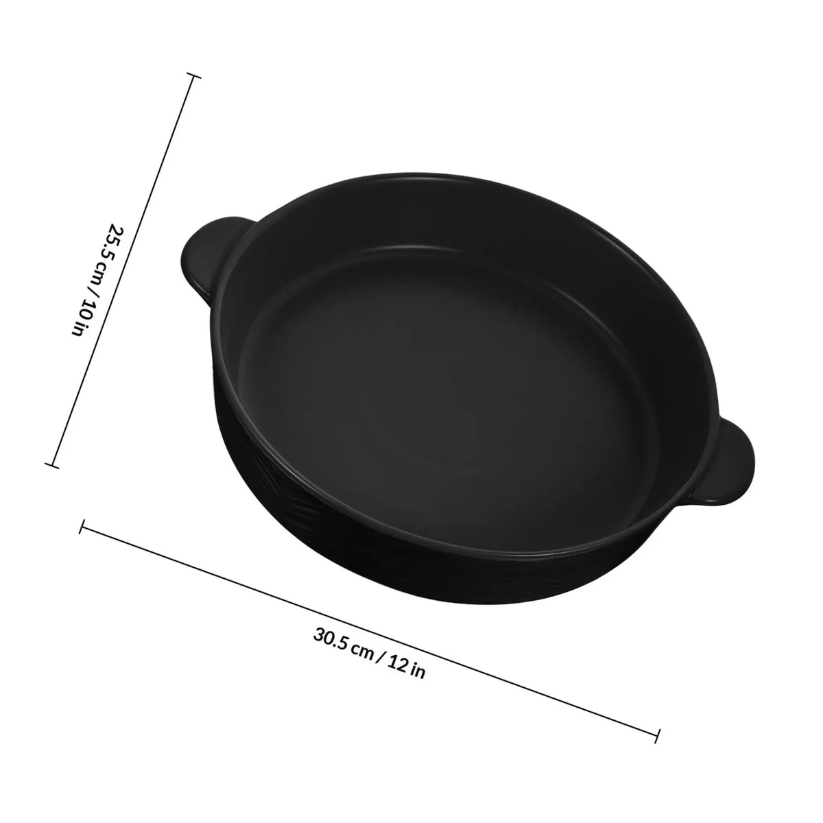 Ceramic Baking Tray Heavy Duty Oven Safe Pie Dish Nonstick Smooth Surface for Baking Roasting Serving Chicken Vegetables Pasta