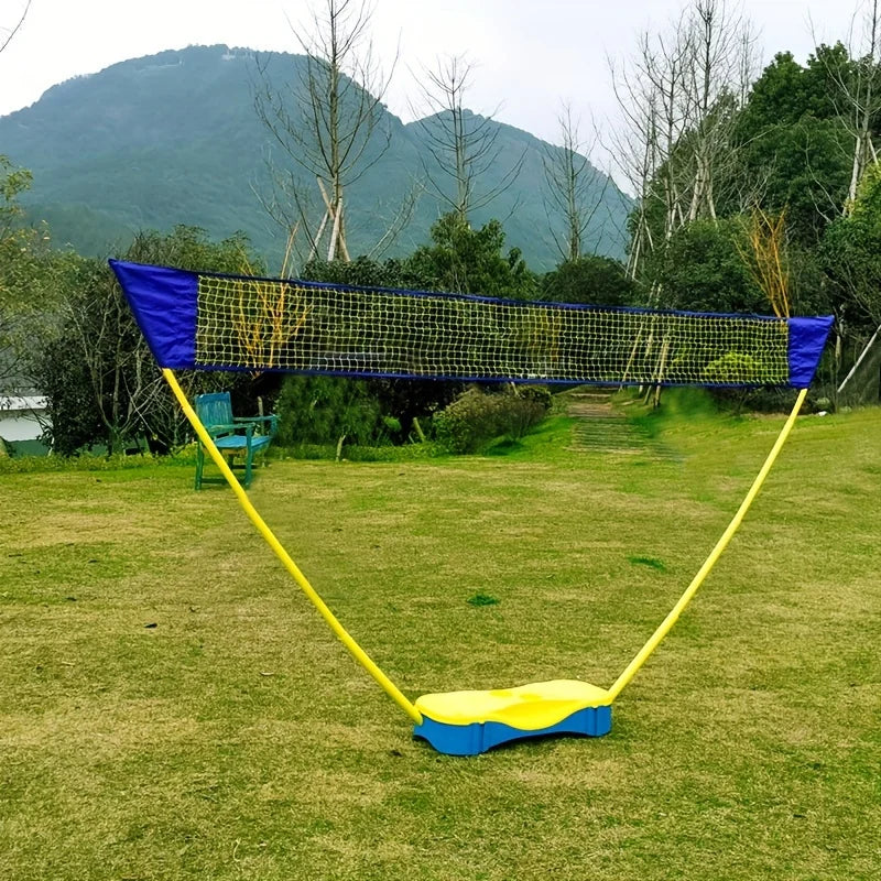 Easy Setup Badminton Set Badminton Net for Backyard Badminton Rackets for Family Games Durable Shuttlecocks for Outdoor Sports