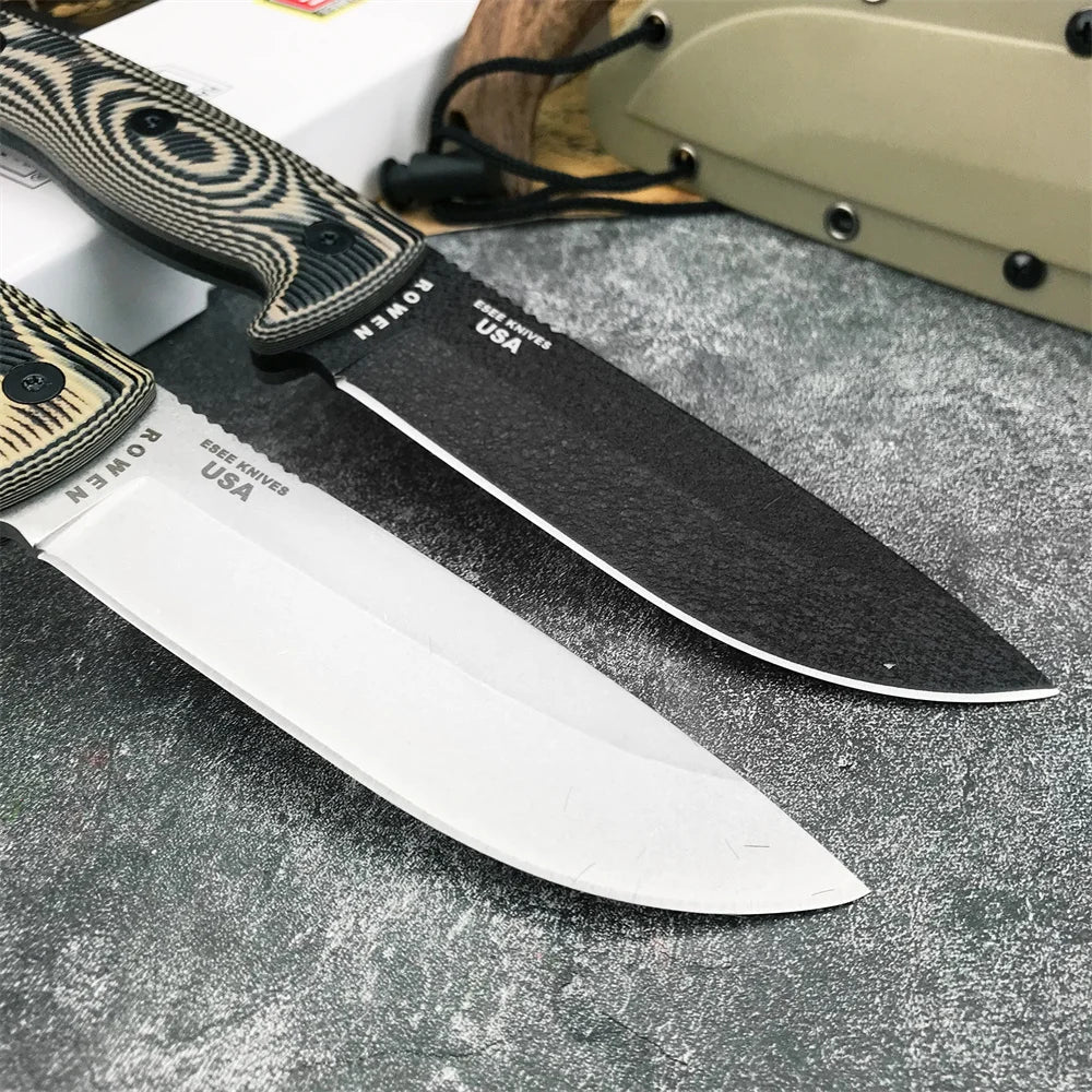 5 Fixed Blade Knife D2 Blade G10 Handle High Quality Outdoor EDC Camping Hiking Hunting Survival Tools Pocket Knife