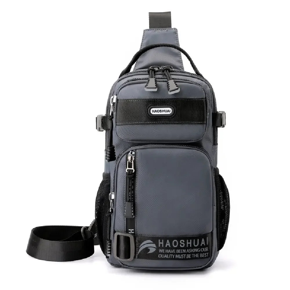 Men Cross Body Shoulder Chest Bag Sling Backpack Travel Tactical Military Waterproof Nylon Male Rucksack Messenger Bag
