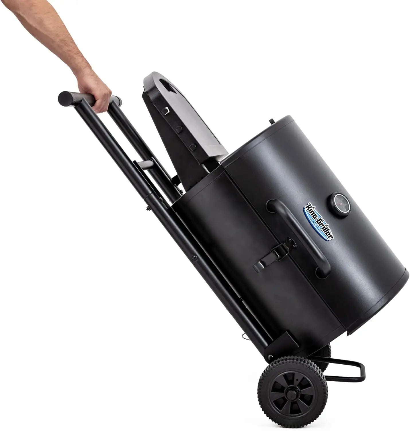 Portable Charcoal Barbecue Grill for Outdoor Cooking, Black Finish