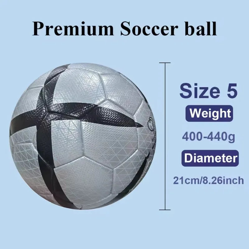 2025 High Quality Soccer Ball Official Size 5 PU Material Seamless Wear Resistant Match Training Football Futbol Voetbal Bola