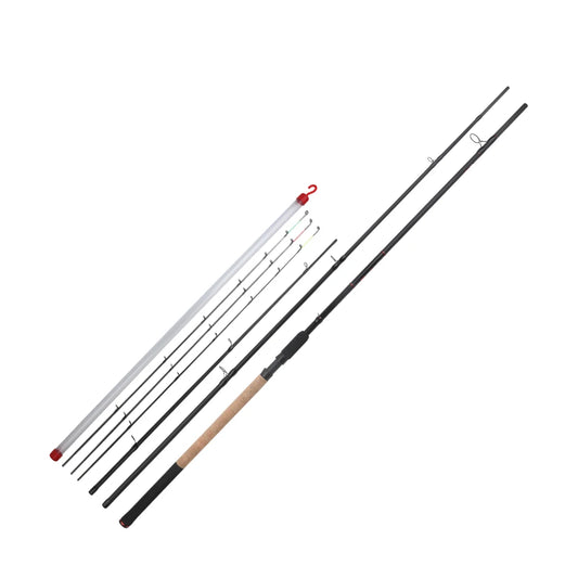 ROLLFISH 3.6m/3.9m Carbon Fiber Feeder Fishing Rod with 3 Spare Solid Tips, Pole Fishing rod EVA Grip Handle for Freshwater Carp