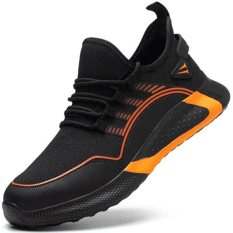 Large Size 49 50 Work Sneakers Fashion Safety Shoes Anti-smash Anti-puncture Indestructible Shoes Light Men Women Work Shoes