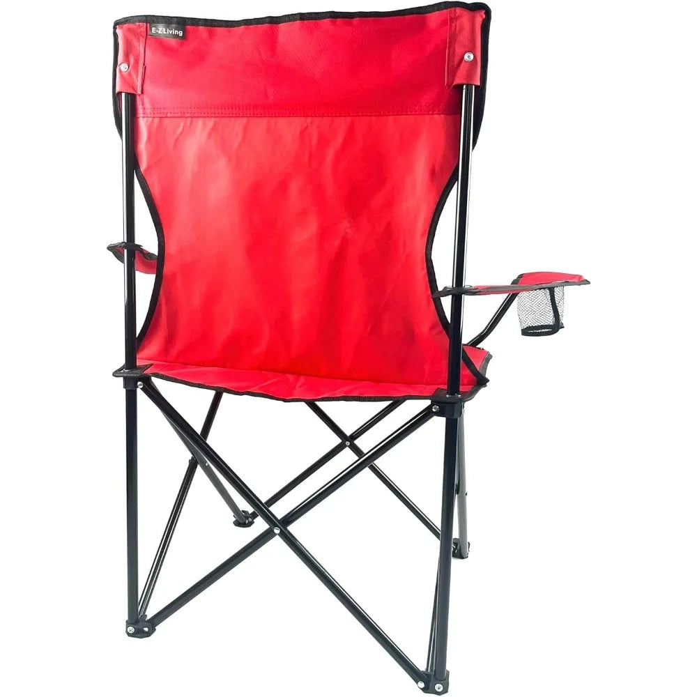 Foldable Oversized Outdoor Camping Chair for Hiking Picnic Beach Travel