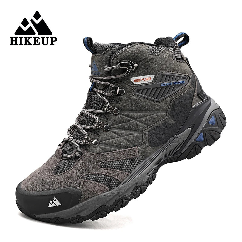 Winter Boot Men Outdoor Hiking Boots Suede High Top Leather Outdoor Trekking Sneakers Mens Mountain Tactical Boots