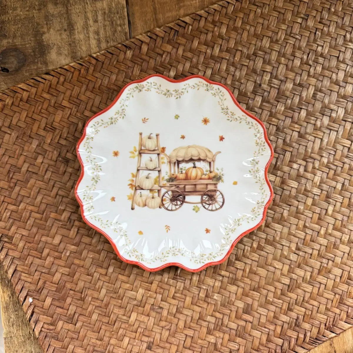 New Christmas Series Dim Sum Plate Ceramic Tableware Small Plate Cake Dessert Afternoon Tea Plate Christmas Tableware