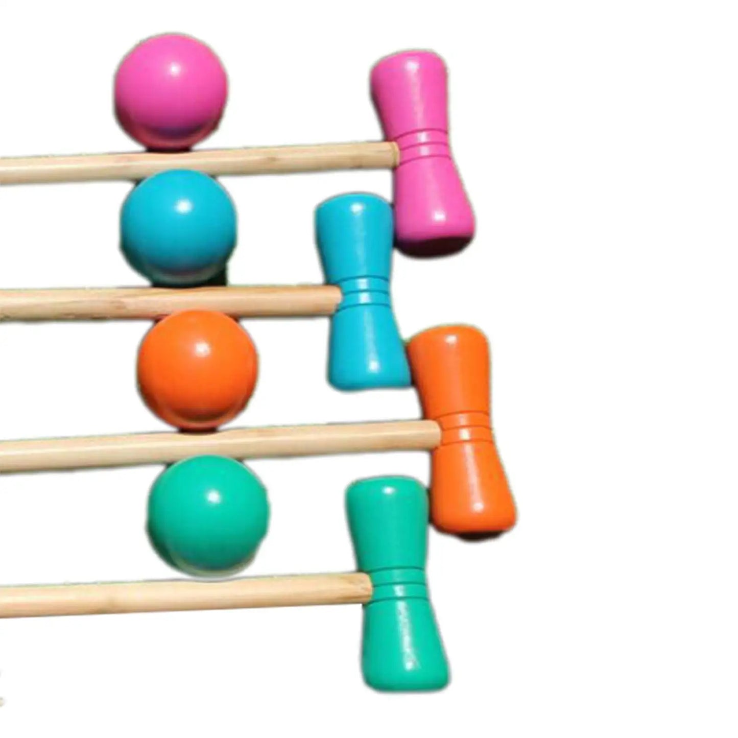 Lawn Croquet Game Set Croquet Set for 4 Players Premium Toys Four Player Croquet Set for Adults Courtyard Outdoor Games Sport