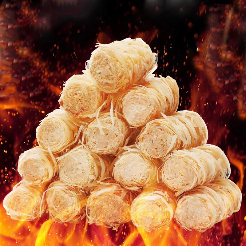 40/60pcs Portable Natural Fire Starter,Wax Wood Stick,Suitable for Household Fireplace,Chimney oven,Outdoor Barbecue Stove