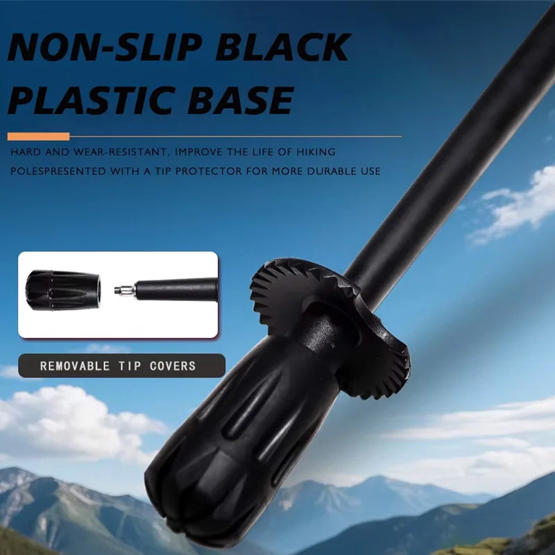 110g Ultra-Light Foldable Carbon Fiber Trekking Poles – Hiking Sticks, Walking Sticks for Trekking & Hiking