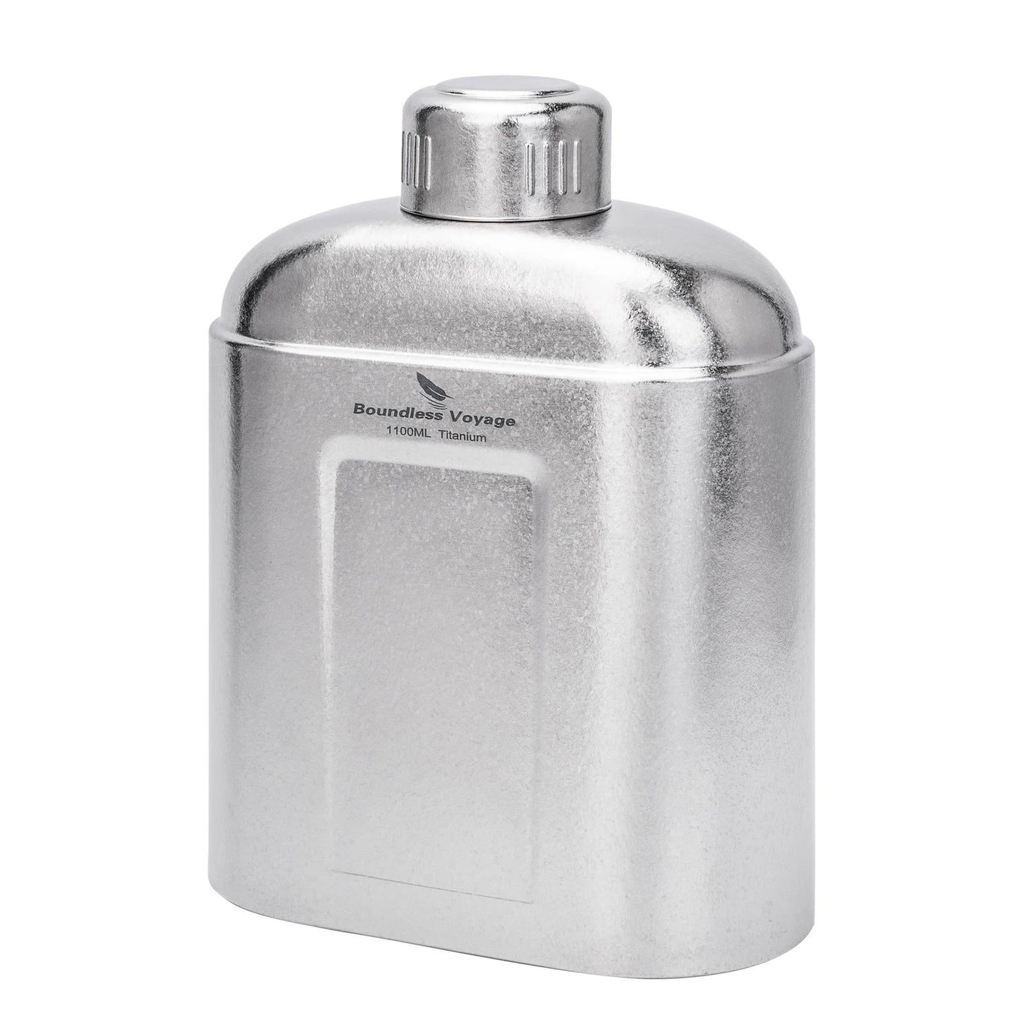 Titanium Bottle with Carry Bag 1.1L Open Flame Heating Canteen Leakproof Drinkware for Hiking Ti3012D