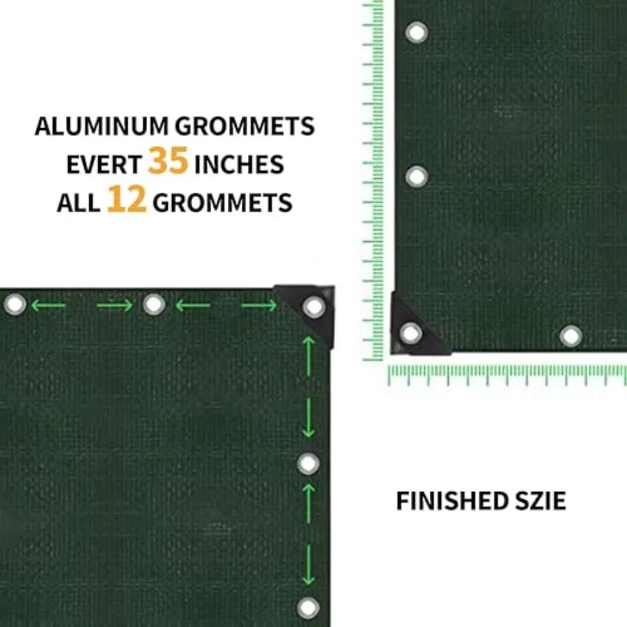 8x10 Feet Green Tarp Waterproof Lightweight tarps Multipurpose Protective Cover All Purpose Poly Tarps Cover for Firewood Outdo