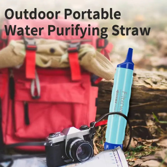 Filterwell Survival Water Filter Straw Outdoor Potable Water Purifier Camping Supplies Novelty for Hiking Emergency Travel Camp