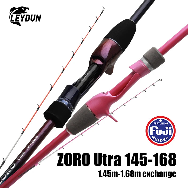 Ultra Light 3+1 Fishing Rod 145/168 Tianium Tip Fuji Guide Cuttlefish portable Casting Rod Squid Boat webfooted