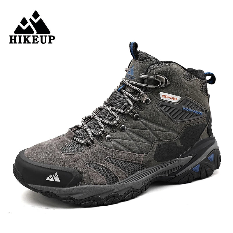 Winter Boot Men Outdoor Hiking Boots Suede High Top Leather Outdoor Trekking Sneakers Mens Mountain Tactical Boots