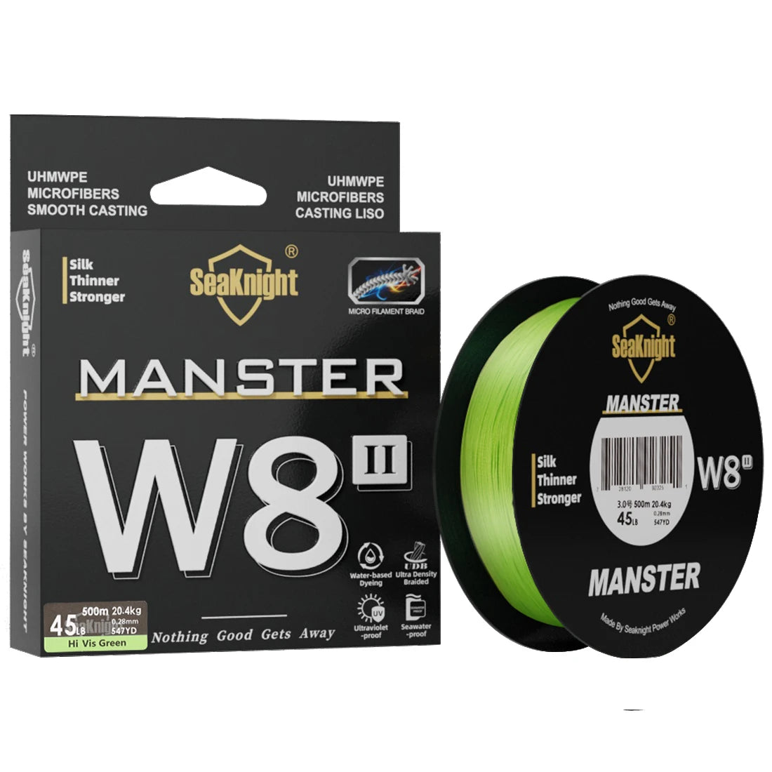 MANSTER W8 II 150M 300M 500M 8 Strands Casting Braid Fishing Line 15LB-100LB Smooth Multifilament PE Lines