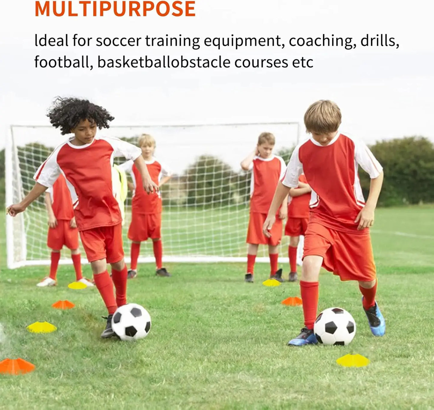 Soccer Agility Training Equipment Set with 20ft Ladder, 12 Cones, Solo Trainer, Jump Rope for Speed and Footwork