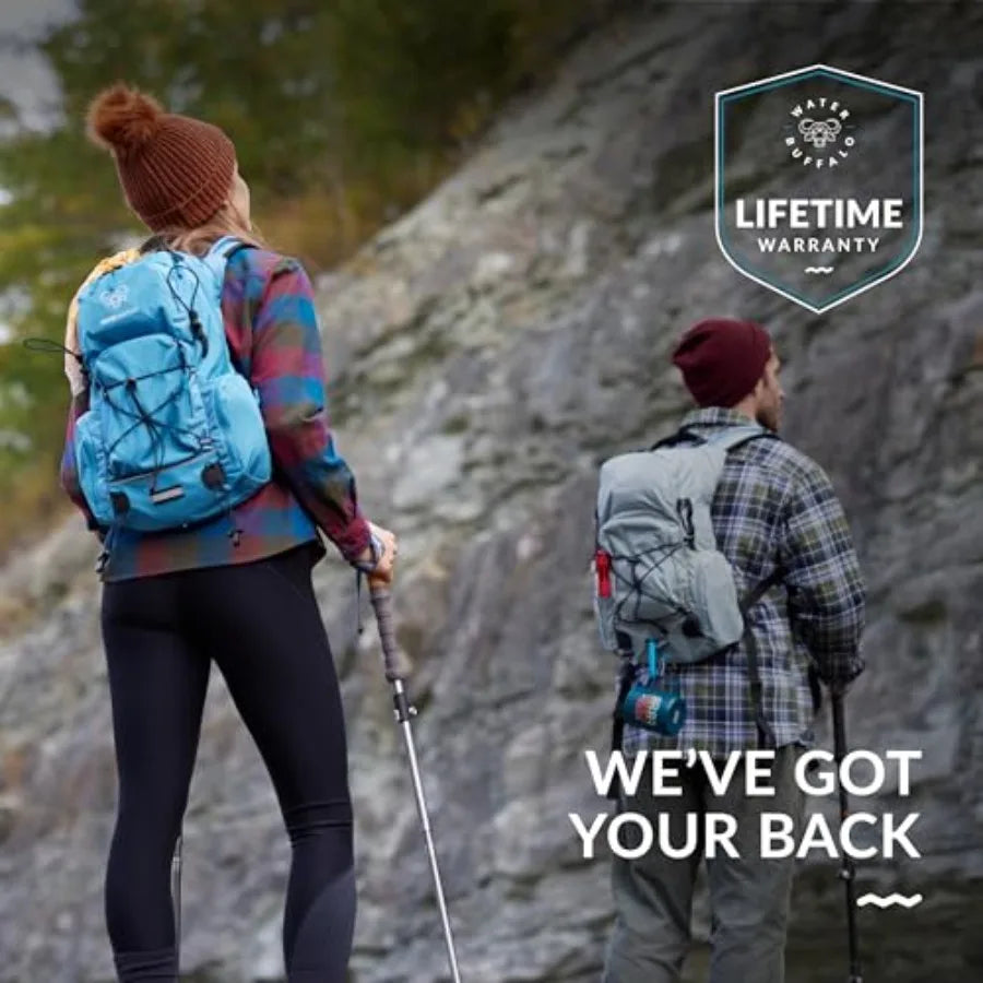 Hydration Backpack - Sherpa 22L Hiking Backpack with Water Bladder - Water Backpack for Hiking with Waterproof Zippers, Phone a