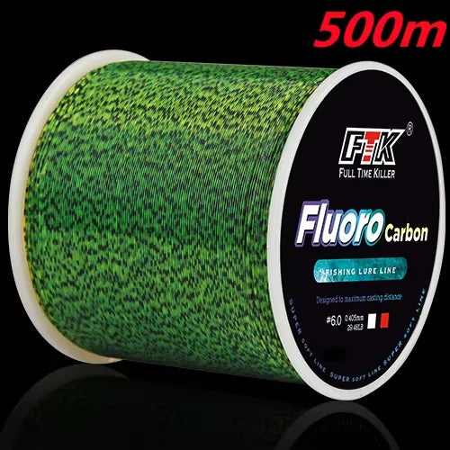 300/500m Invisible Fishing Line Speckle Fluorocarbon Coating Line 0.20mm-0.50mm 4.13LB-34.32LB Super Strong Spotted Line