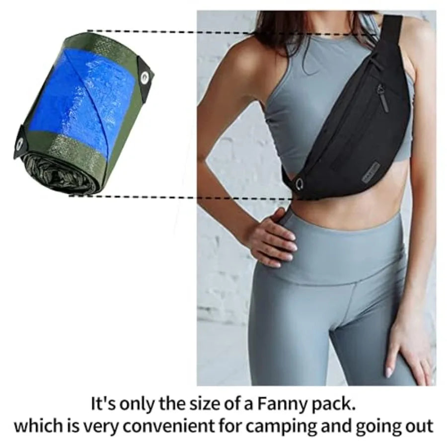 8x10 Feet Green Tarp Waterproof Lightweight tarps Multipurpose Protective Cover All Purpose Poly Tarps Cover for Firewood Outdo
