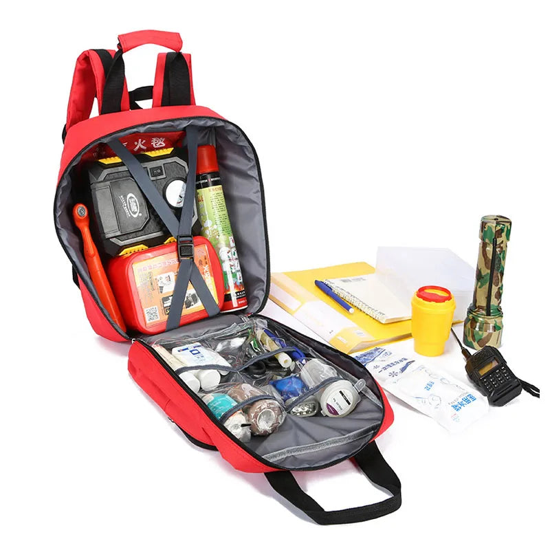 900D Tear Resistant First Aid Kits Backpack Outdoor Waterproof Large Capacity First Aid Kit With Multi layer Storage Pack