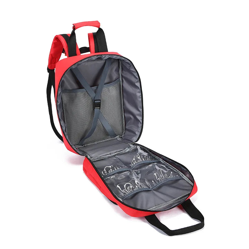 900D Tear Resistant First Aid Kits Backpack Outdoor Waterproof Large Capacity First Aid Kit With Multi layer Storage Pack