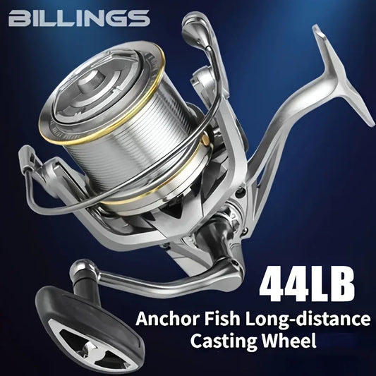 Big Spinning Fishing Reel, 8000 9000 10000 12000 14000 Reel Drag 44LB Powerful Reel, Saltwater Fresh Water Fishing