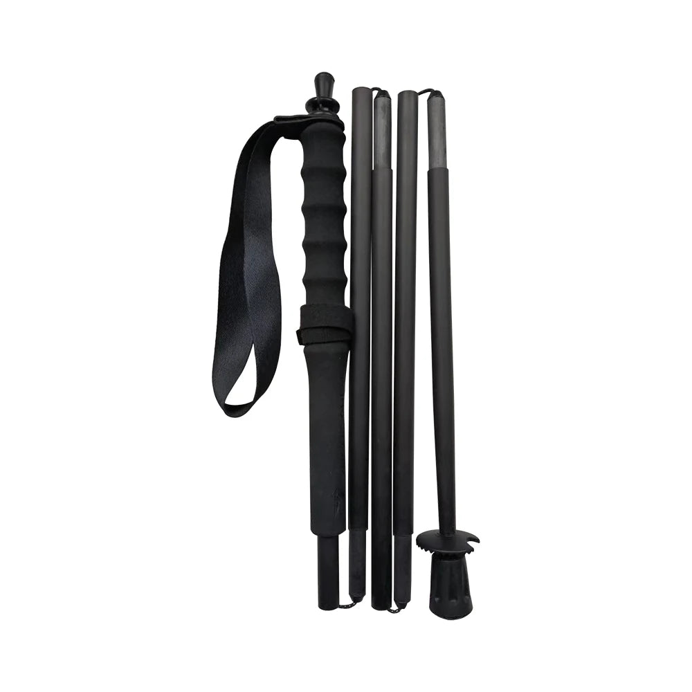 Ultra-Lightweight 115g City Running Poles, Trekking Poles, Foldable 5-Sections Carbon Fiber Hiking Sticks Walking Cane for Outdoor Gear Equipment, Multiple Sizes Available, Fixed 110cm, 120cm, 130cm, 1PC