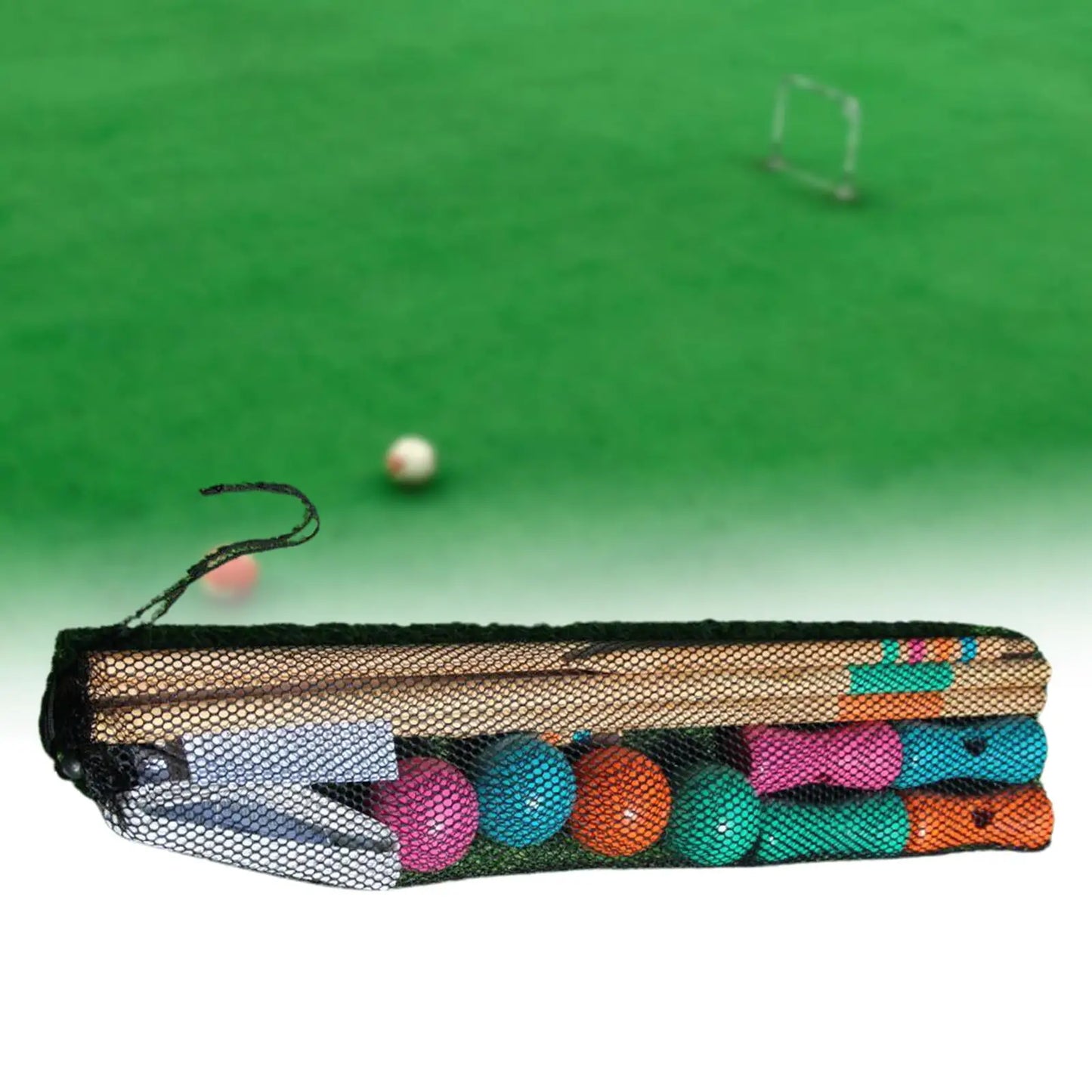 Lawn Croquet Game Set Croquet Set for 4 Players Premium Toys Four Player Croquet Set for Adults Courtyard Outdoor Games Sport