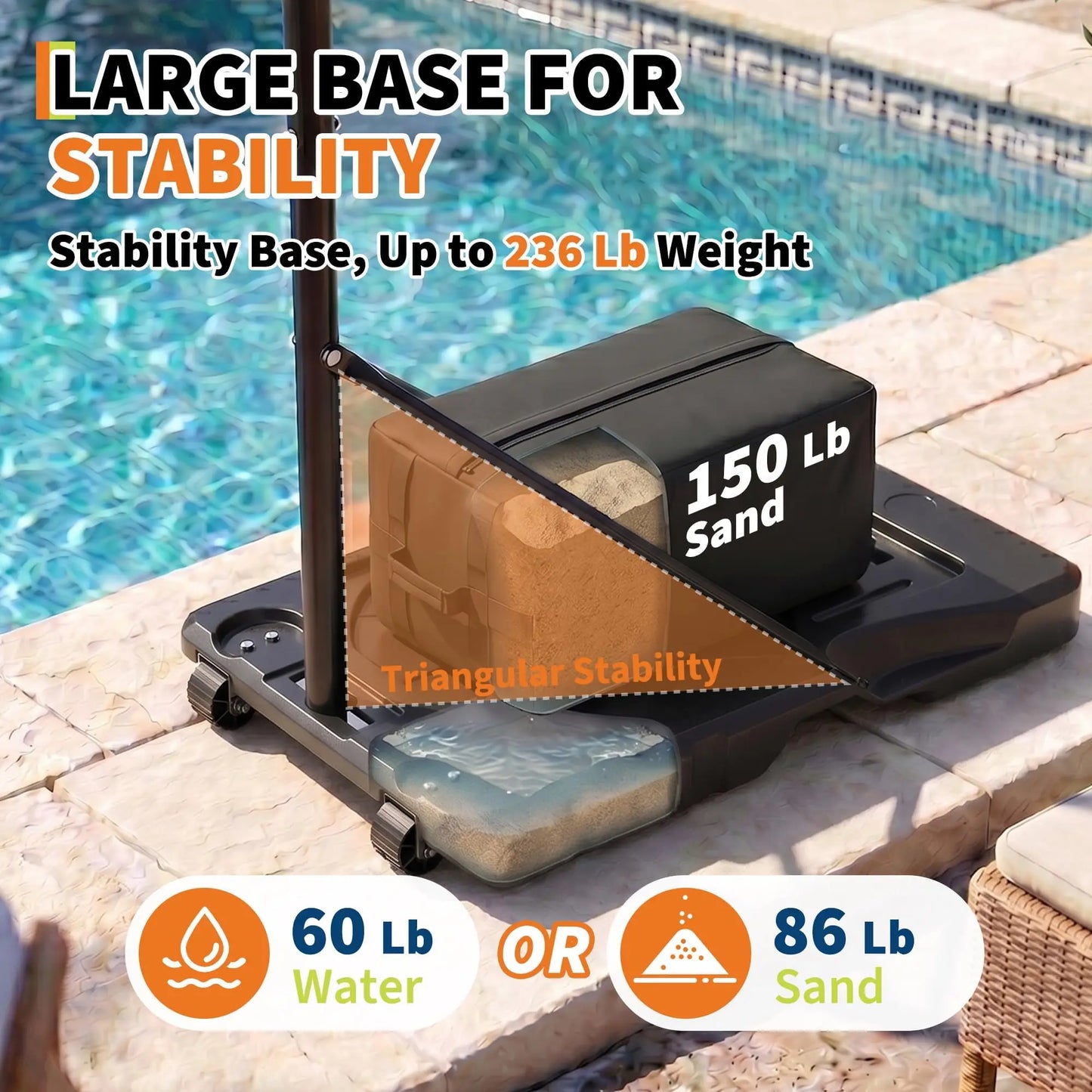 Basketball Hoop for Kids and Adults,Portable Adjustable 10 ft Basketball Hoop Outdoor Indoor,with Backboard,Net and Larger Base,in Pool Driveway Backyard Games