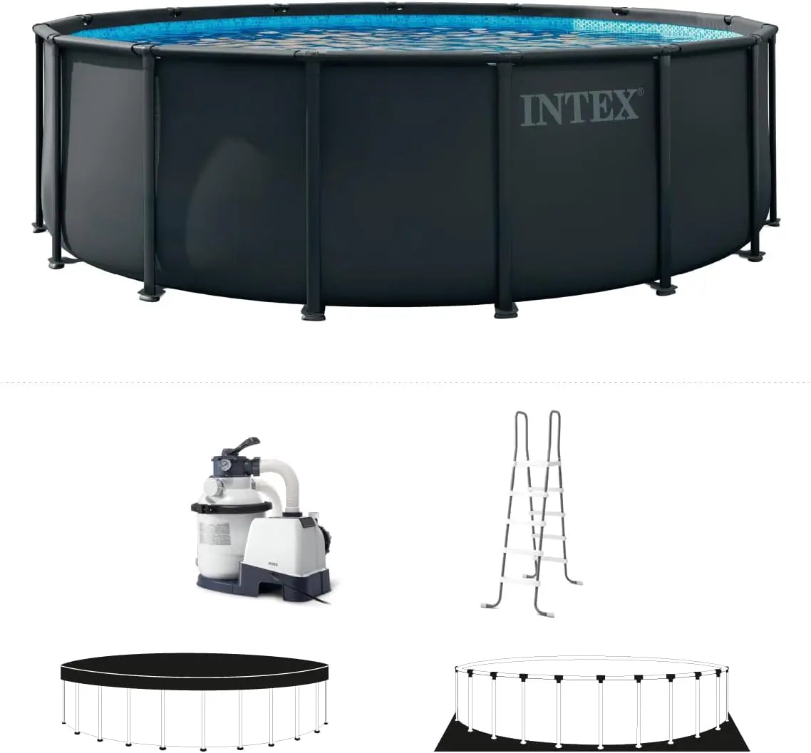 15ft x 48in Ultra XTR Frame Deluxe Above Ground Swimming Pool Set