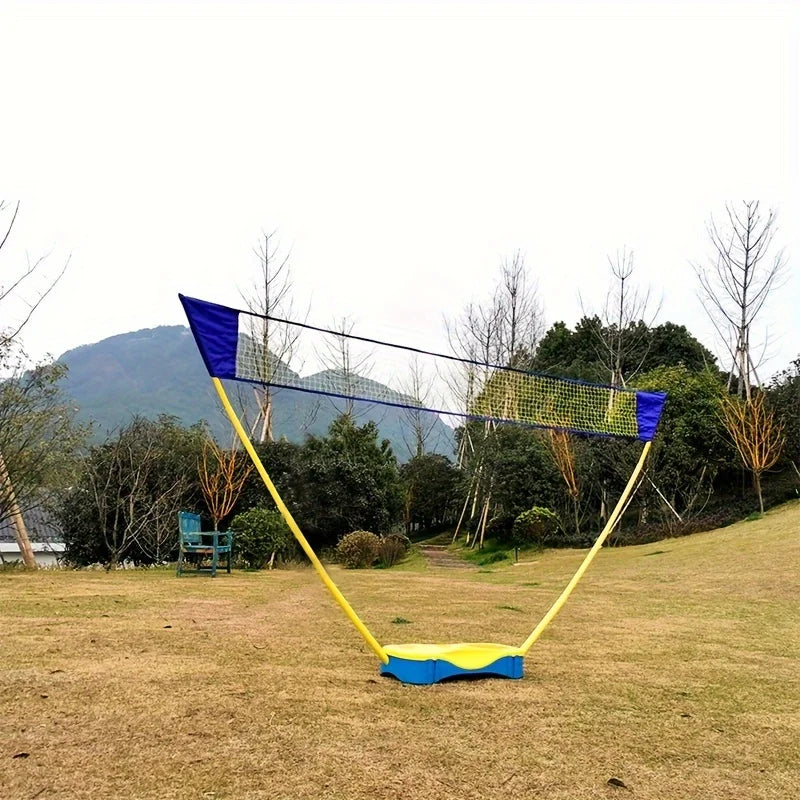 Easy Setup Badminton Set Badminton Net for Backyard Badminton Rackets for Family Games Durable Shuttlecocks for Outdoor Sports