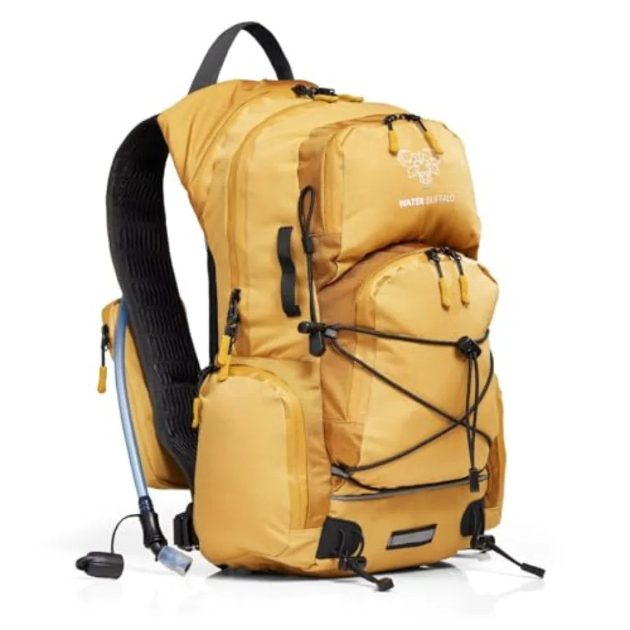 Hydration Backpack - Sherpa 22L Hiking Backpack with Water Bladder - Water Backpack for Hiking with Waterproof Zippers, Phone a