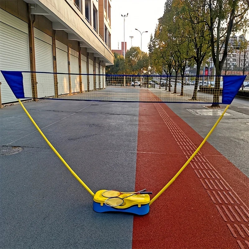 Easy Setup Badminton Set Badminton Net for Backyard Badminton Rackets for Family Games Durable Shuttlecocks for Outdoor Sports