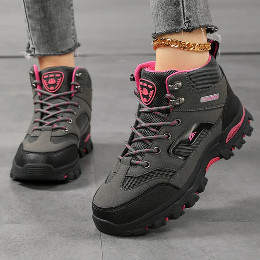 Women Boots Waterproof Outdoor Hiking Boots Women's Safety Work Shoes Walking Sneakers Non Slip Ankle Boots