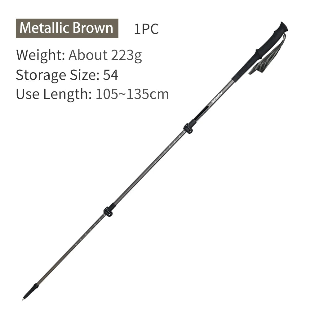 AONIJIE E4215 Outdoor Folding Trekking Poles Retractable Cross-country Running Poles Suitable for Mountaineering and Hiking