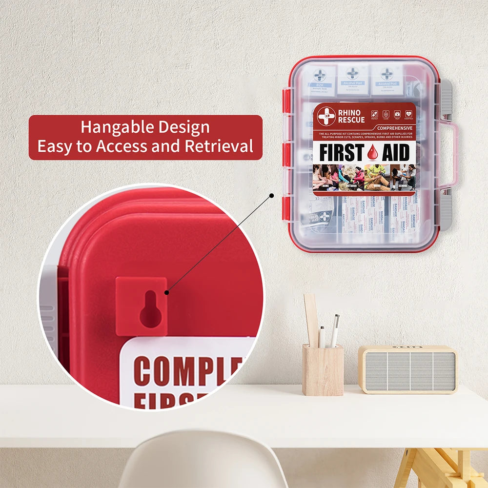 350 Pieces OSHA All-Purpose First Aid Kit, Home & Office Professional Medical Supplies,  for Emergency