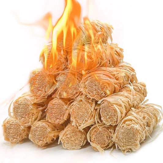 40/60pcs Portable Natural Fire Starter,Wax Wood Stick,Suitable for Household Fireplace,Chimney oven,Outdoor Barbecue Stove