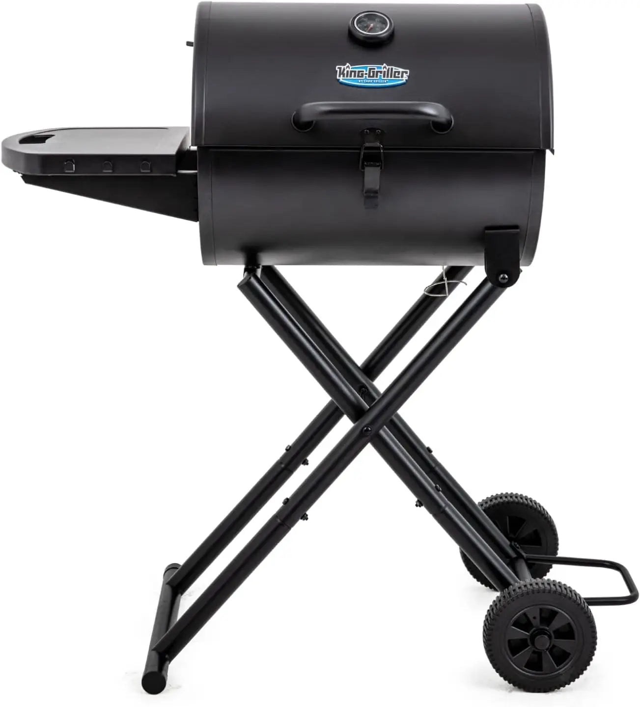 Portable Charcoal Barbecue Grill for Outdoor Cooking, Black Finish