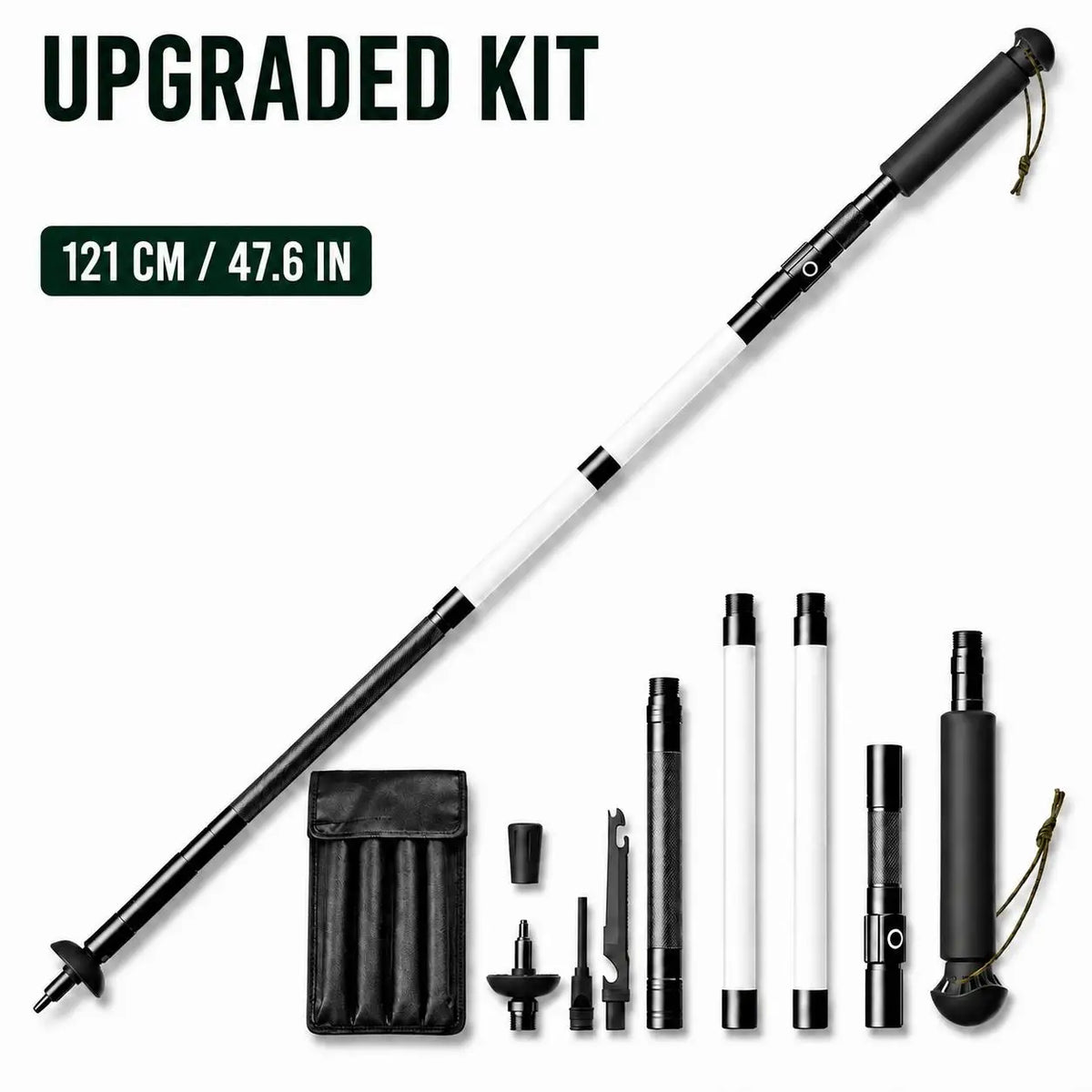 LED Walking Stick Type C Rechargeable Trekking Poles Detachable Light Up Hiking Pole Aluminum Alloy Illuminated Cane For Night Hikes Outdoor Camping Mountaineering Safety Equipment Unisex Walking Aid